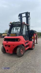 2003 LINDE H70 diesel driven forklift truck (P01104) with Bestblock twin pack clamp - 6