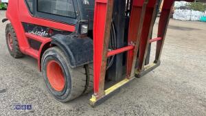 2003 LINDE H70 diesel driven forklift truck (P01104) with Bestblock twin pack clamp - 10