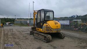 2001 JCB 805 rubber tracked excavator (s/n E0802667) with bucket, blade & piped - 3