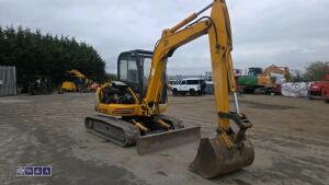 2001 JCB 805 rubber tracked excavator (s/n E0802667) with bucket, blade & piped - 7
