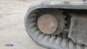 2001 JCB 805 rubber tracked excavator (s/n E0802667) with bucket, blade & piped - 12