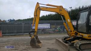 2001 JCB 805 rubber tracked excavator (s/n E0802667) with bucket, blade & piped - 17