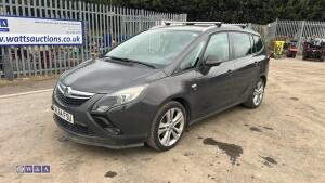 2014 VAUXHALL ZAFIRA TOURER SRI CDTI 6-speed manual diesel car (NL64 FSU)(MoT 23rd June 2027)(CATEGORY N INSURANCE LOSS)