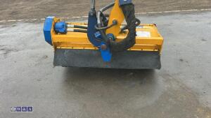 2005 NEW HOLLAND TS100A tractor, twin assister rams, front weights, air seat, shuttle,,air conditioning, c/w Bomford Falcon 5:5 hedge cutter, joystick controls, road blower (FN05 CWV)(V5 in office) - 16
