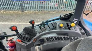 2005 NEW HOLLAND TS100A tractor, twin assister rams, front weights, air seat, shuttle,,air conditioning, c/w Bomford Falcon 5:5 hedge cutter, joystick controls, road blower (FN05 CWV)(V5 in office) - 26