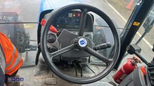 2005 NEW HOLLAND TS100A tractor, twin assister rams, front weights, air seat, shuttle,,air conditioning, c/w Bomford Falcon 5:5 hedge cutter, joystick controls, road blower (FN05 CWV)(V5 in office) - 28