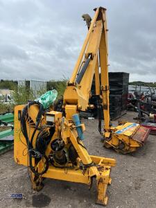 2005 SHELBOURNE REYNOLD HD77T telescopic hedge cutter c/w joystick control, 1.2m flail head, 3-point linkage mounted (s/n 102455) - 2