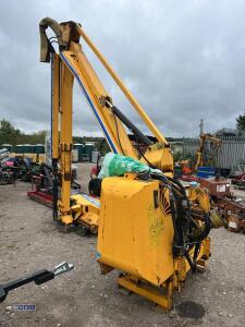 2005 SHELBOURNE REYNOLD HD77T telescopic hedge cutter c/w joystick control, 1.2m flail head, 3-point linkage mounted (s/n 102455) - 3