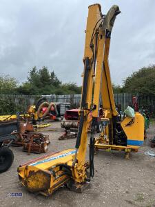 2005 SHELBOURNE REYNOLD HD77T telescopic hedge cutter c/w joystick control, 1.2m flail head, 3-point linkage mounted (s/n 102455) - 4