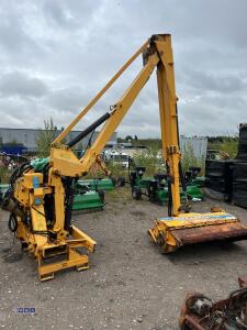 2005 SHELBOURNE REYNOLD HD77T telescopic hedge cutter c/w joystick control, 1.2m flail head, 3-point linkage mounted (s/n 102455) - 6