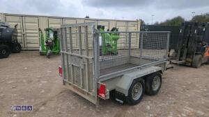 INDESPENSION 2.7t twin axle plant trailer with mesh sides (new floor) - 5