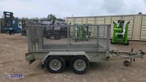 INDESPENSION 2.7t twin axle plant trailer with mesh sides (new floor) - 6