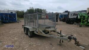 INDESPENSION 2.7t twin axle plant trailer with mesh sides (new floor) - 7