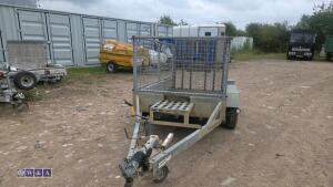 INDESPENSION 2.7t twin axle plant trailer with mesh sides (new floor) - 8