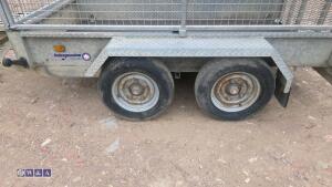 INDESPENSION 2.7t twin axle plant trailer with mesh sides (new floor) - 9