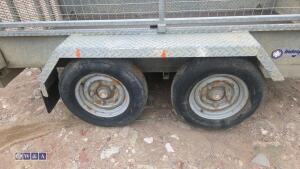 INDESPENSION 2.7t twin axle plant trailer with mesh sides (new floor) - 10