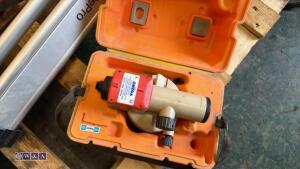 Laser level c/w tripod, staff & case