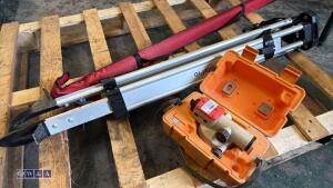 Laser level c/w tripod, staff & case - 3