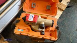 Laser level c/w tripod, staff & case - 4
