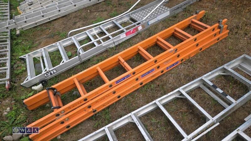 Triple fibre glass ladder