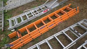 Triple fibre glass ladder