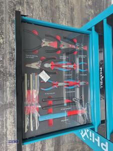 PHIXWELL 7 drawer tool box c/w tools (blue) - 8
