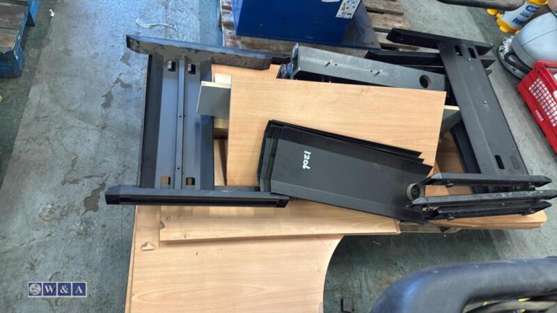 Pallet of office desks