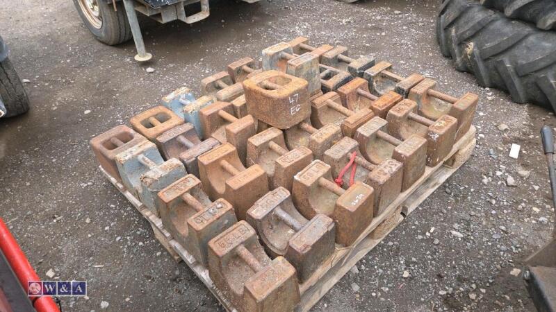 Quantity of metal weights