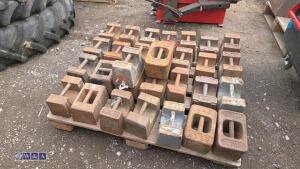 Quantity of metal weights - 2
