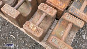 Quantity of metal weights - 5