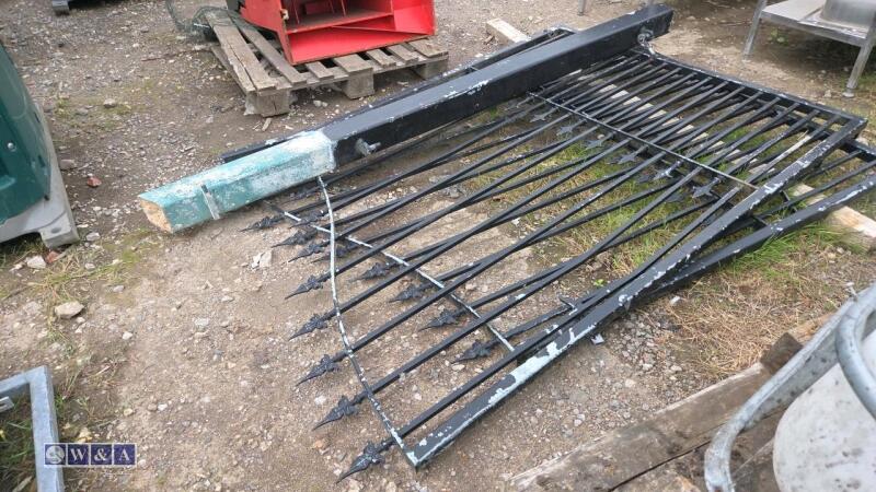 Pair of ornate metal driveway gates to suit approximatley 10ft opening