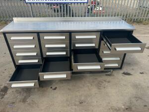7ft 20-drawer workbench (unused) - 5