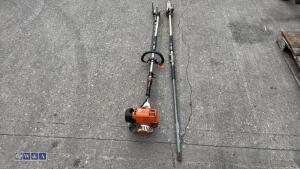 STIHL petrol combi unit c/w hedge trimmer and pole pruner attachments - 2