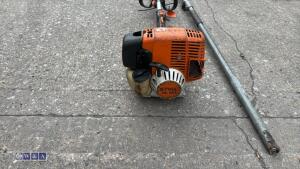 STIHL petrol combi unit c/w hedge trimmer and pole pruner attachments - 5