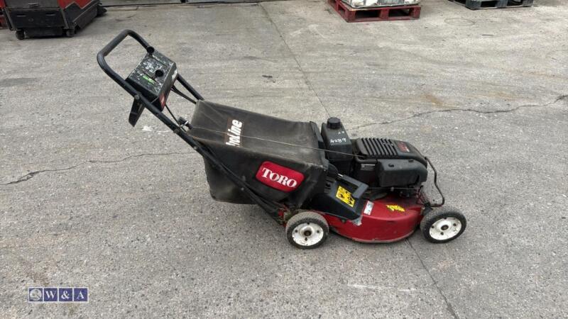 TORO COMMERCIAL petrol rotary mower c/w collection box