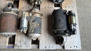 5 x agricultural / plant starter motors (Perkins, Cummins etc) - 3
