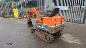 JOBACE TB080 rubber tracked excavator with bucket & blade - 3