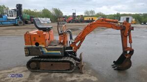 JOBACE TB080 rubber tracked excavator with bucket & blade - 6