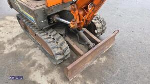 JOBACE TB080 rubber tracked excavator with bucket & blade - 13