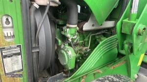 2004 JOHN DEERE 6220 4wd tractor, 2 x spool valves, twin assister rams, puh, shuttle c/w John Deere 631 front loader, joystick & bucket (DX04 KUG)(V5 in office) - 16