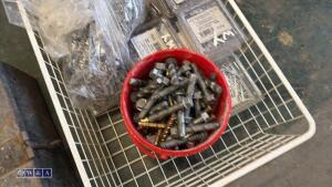 Tray of various nails & fixing bolts - 2