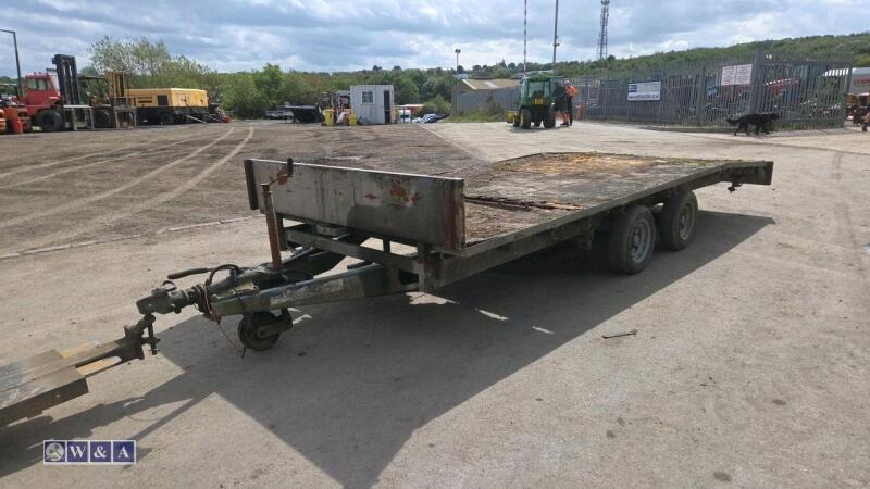 IFOR WILLIAMS 3.5t beaver tail twin axle plant trailer (s/n 23620)