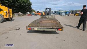 IFOR WILLIAMS 3.5t beaver tail twin axle plant trailer (s/n 23620) - 4