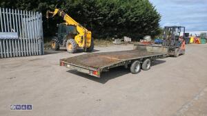 IFOR WILLIAMS 3.5t beaver tail twin axle plant trailer (s/n 23620) - 5