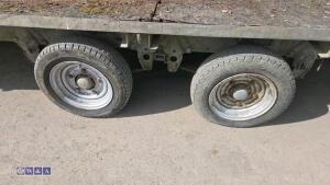 IFOR WILLIAMS 3.5t beaver tail twin axle plant trailer (s/n 23620) - 9