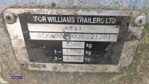 IFOR WILLIAMS 3.5t beaver tail twin axle plant trailer (s/n 23620) - 12