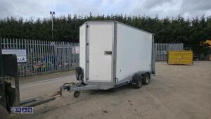 IFOR WILLIAMS BV126 3.5t twin axle 12 x 6 x 7 box trailer