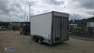 IFOR WILLIAMS BV126 3.5t twin axle 12 x 6 x 7 box trailer - 3