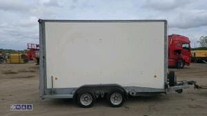 IFOR WILLIAMS BV126 3.5t twin axle 12 x 6 x 7 box trailer - 6