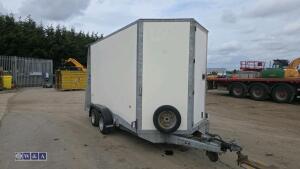 IFOR WILLIAMS BV126 3.5t twin axle 12 x 6 x 7 box trailer - 7